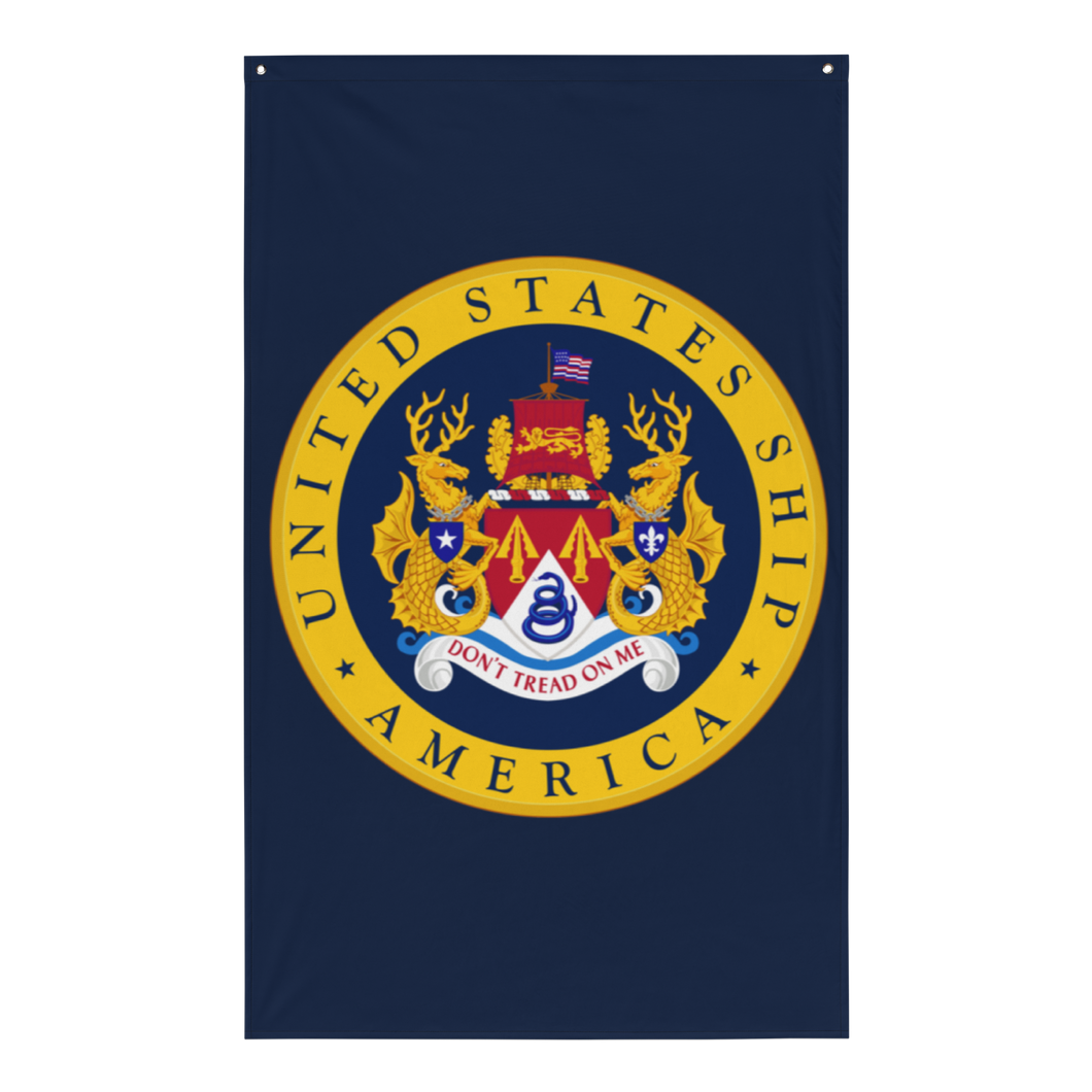 USS America (CV-66) Ship's Crest Flag