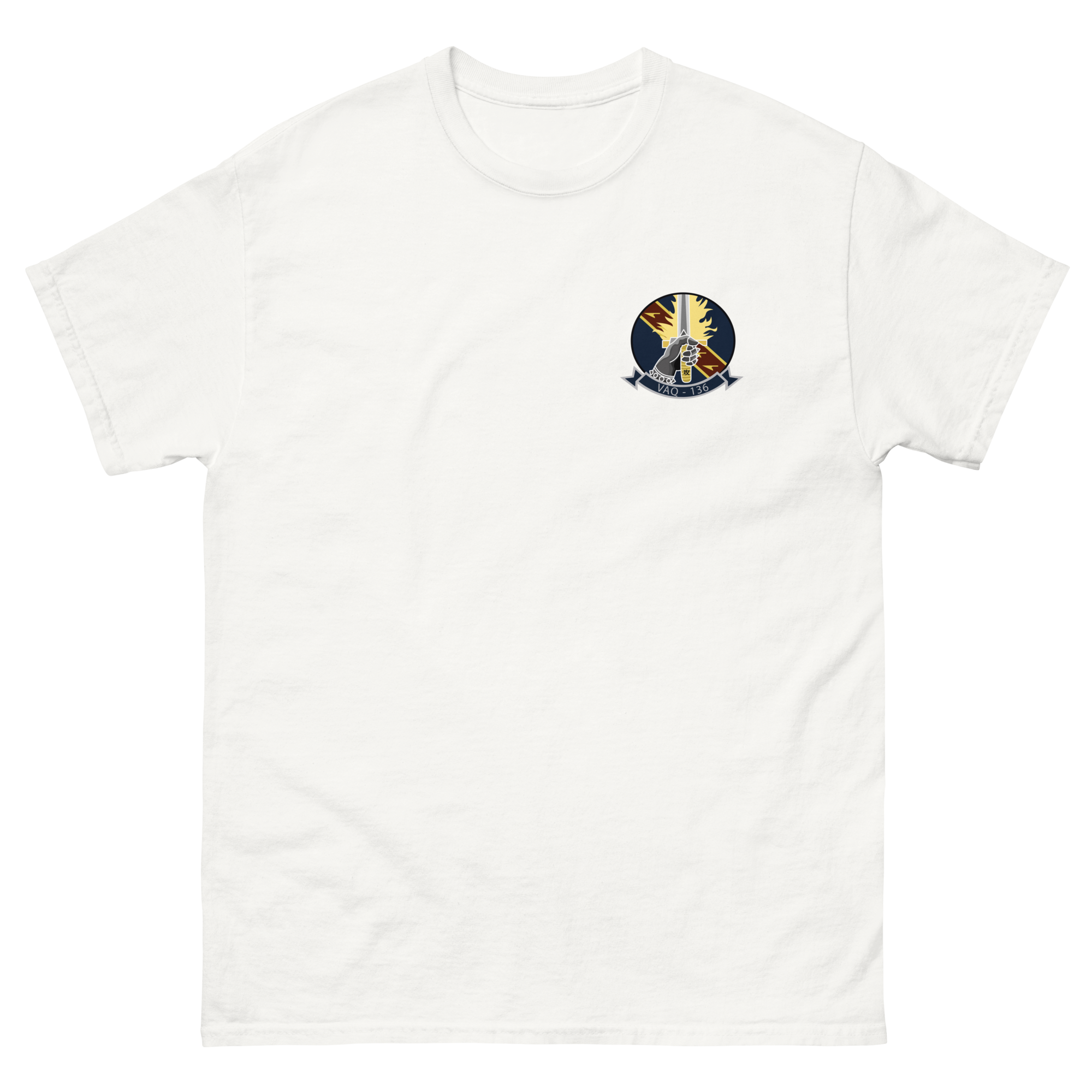 VAQ-136 Gauntlets Squadron Crest T-Shirt