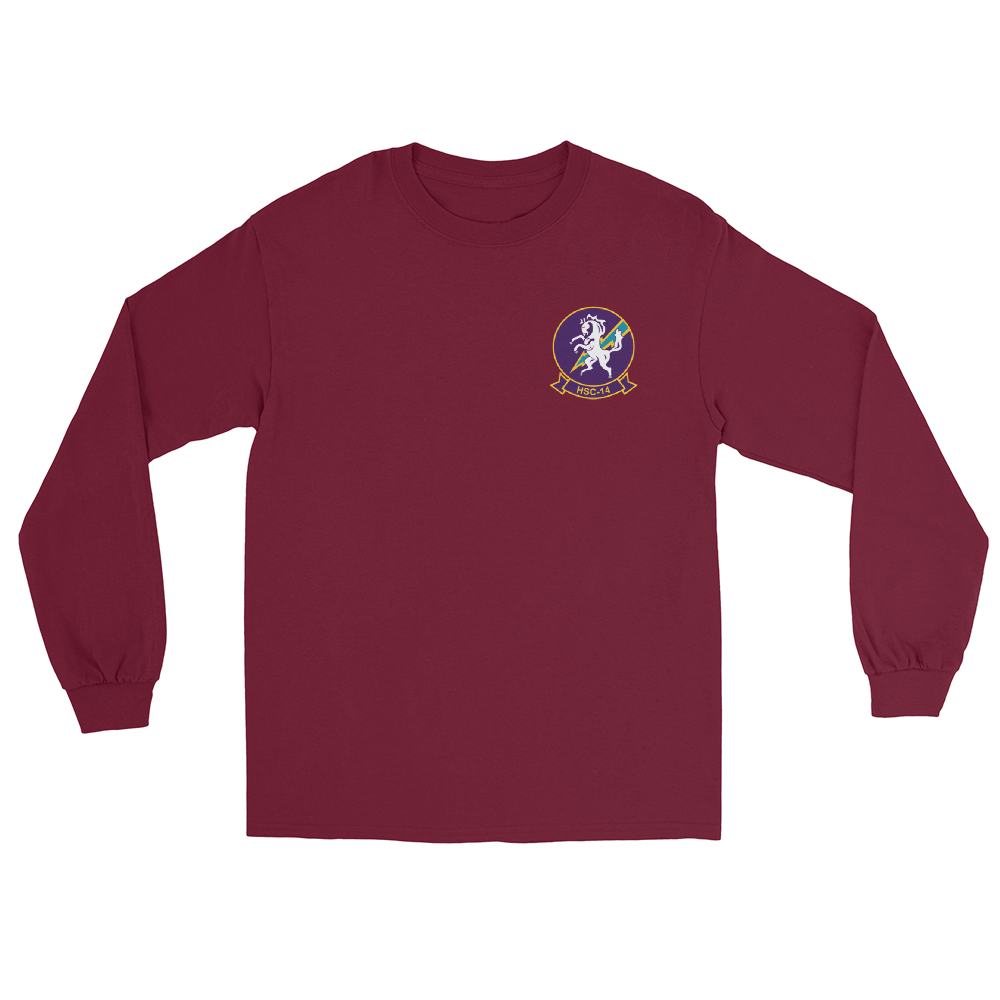 HSC-14 Chargers Squadron Crest Long Sleeve T-Shirt