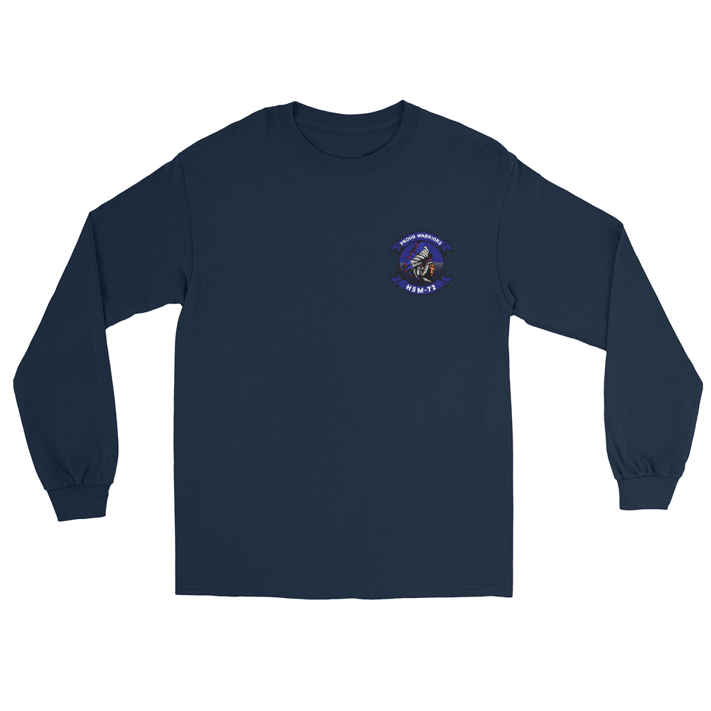 HSM-72 Proud Warriors Squadron Crest Long Sleeve T-Shirt