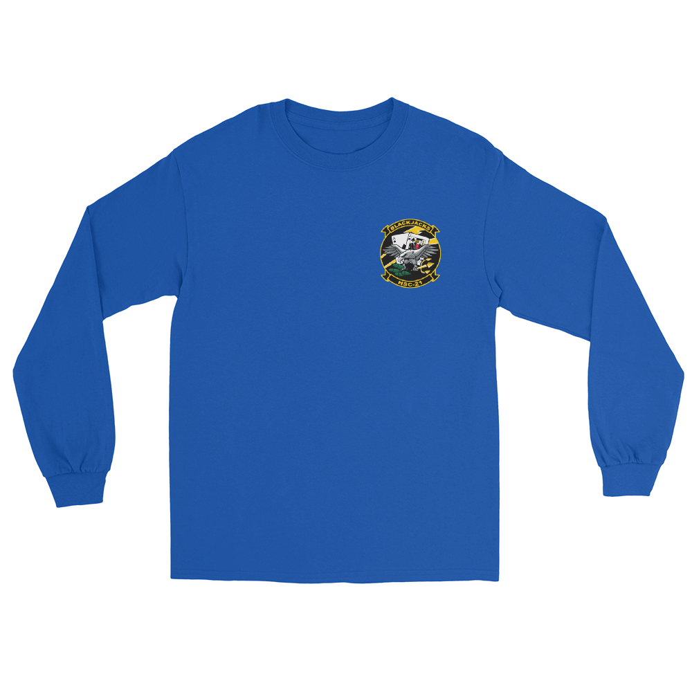 HSC-21 Blackjacks Squadron Crest Long Sleeve T-Shirt