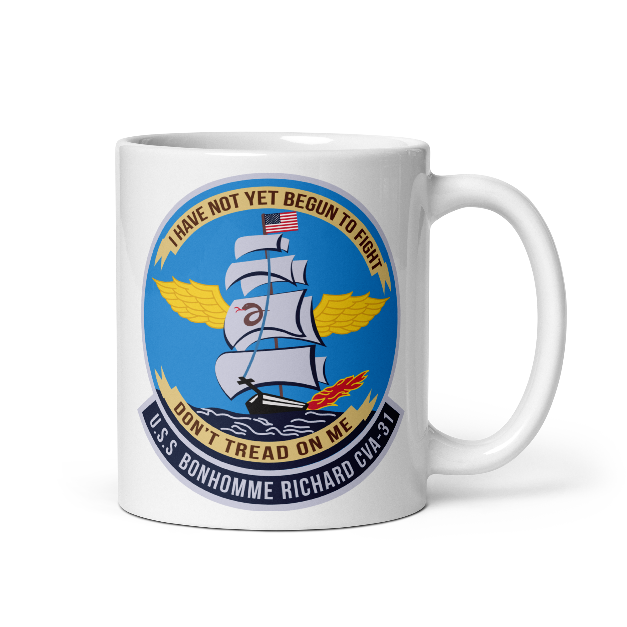 USS Bonhomme Richard (CVA-31) Ship's Crest Mug