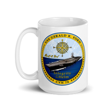 Load image into Gallery viewer, USS Gerald R. Ford (CVN-78) Ship&#39;s Crest Mug