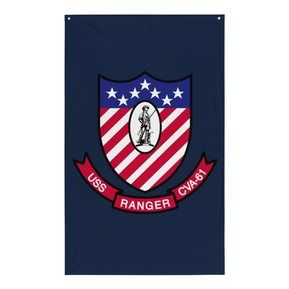 USS Ranger (CVA-61) Ship's Crest Flag