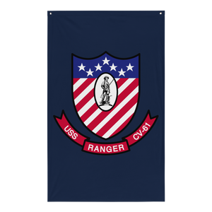 USS Ranger (CV-61) Ship's Crest Flag