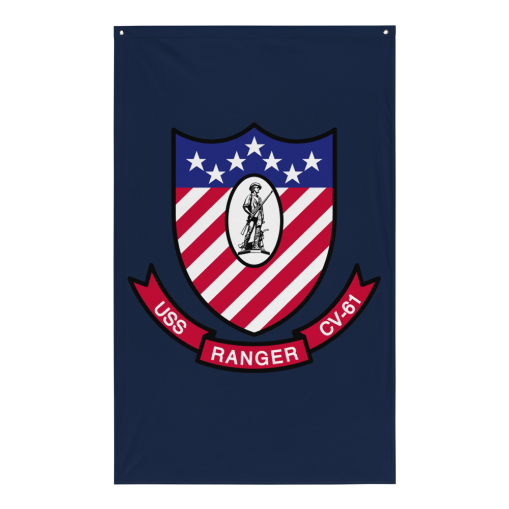 USS Ranger (CV-61) Ship's Crest Flag