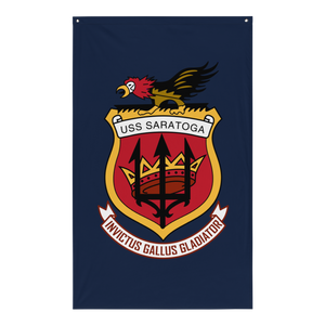 USS Saratoga (CV-60) Ship's Crest Flag