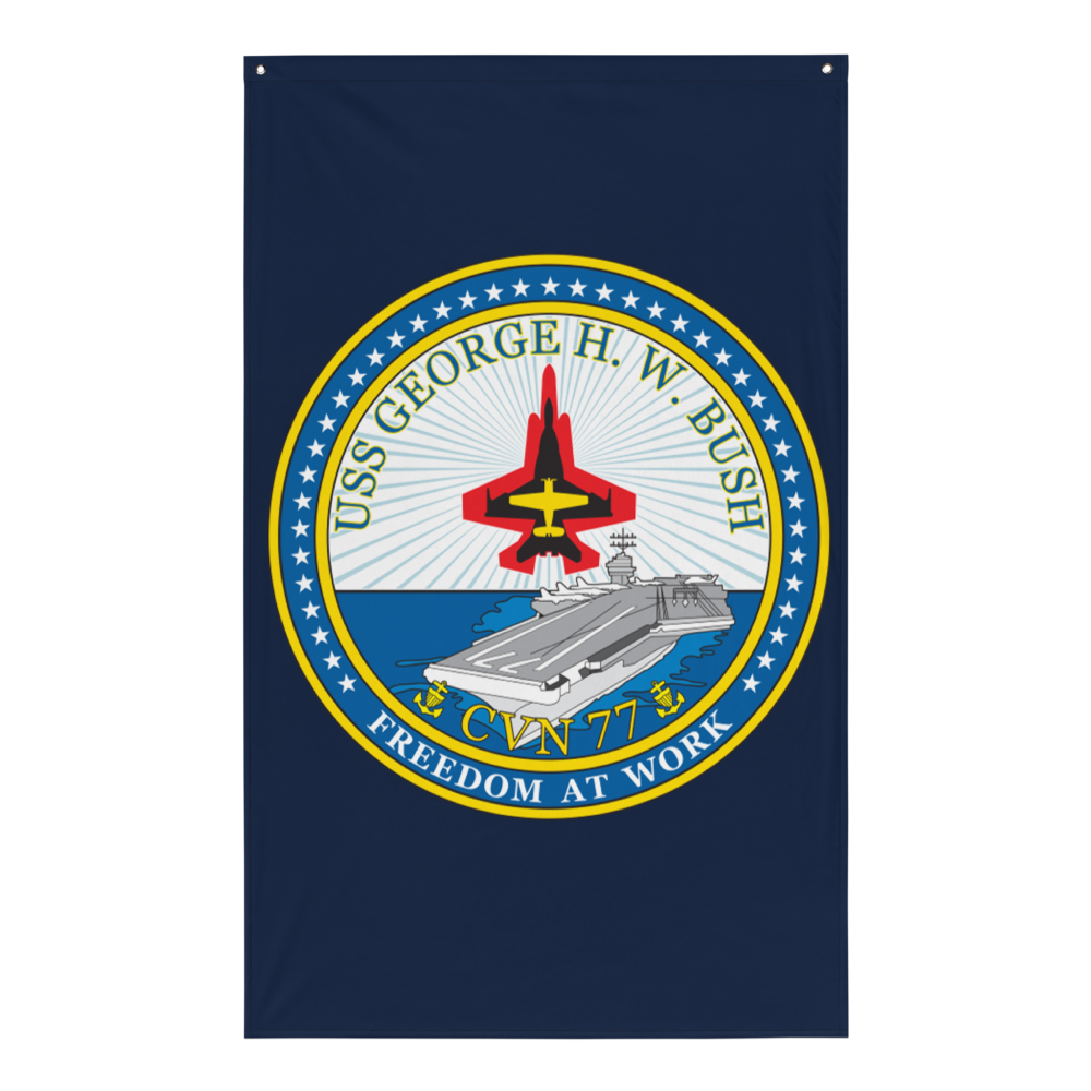 USS George H.W. Bush (CVN-77) Ship's Crest Flag