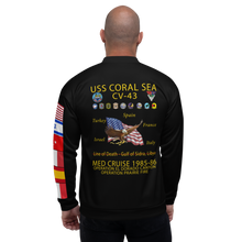 Load image into Gallery viewer, USS Coral Sea (CV-43) 1985-86 FR Cruise Jacket - Black