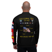 Load image into Gallery viewer, USS Coral Sea (CV-43) 1987-88 FP Cruise Jacket - Black