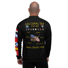 Load image into Gallery viewer, USS Coral Sea (CV-43) 1989 FP Cruise Jacket - Black