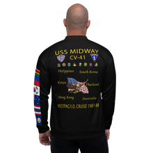 Load image into Gallery viewer, USS Midway (CV-41) 1987-88 FP Cruise Jacket - Black