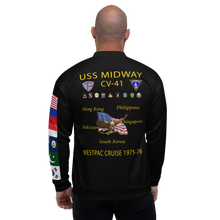 Load image into Gallery viewer, USS Midway (CV-41) 1975-76 FP Cruise Jacket - Black
