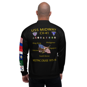 USS Midway (CV-41) 1975-76 FP Cruise Jacket - Black