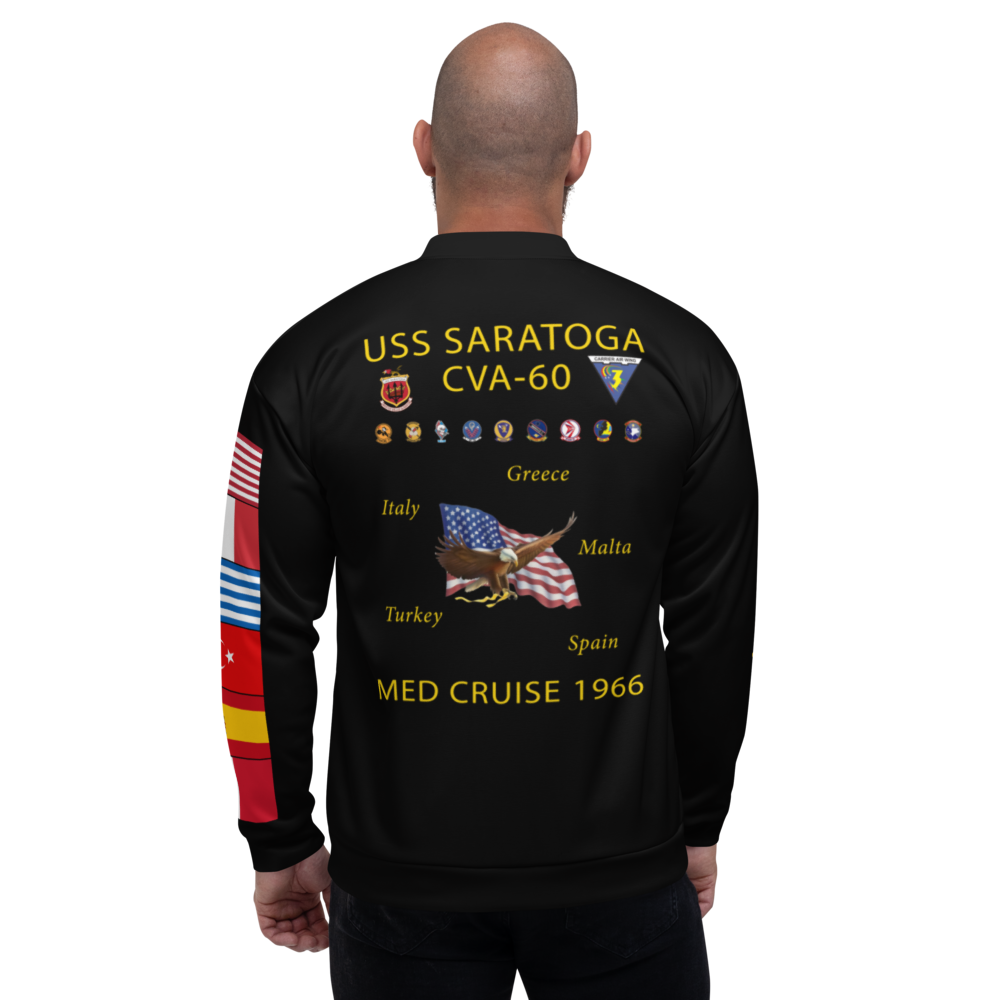 USS Saratoga (CVA-60) 1966 FP Cruise Jacket - Black