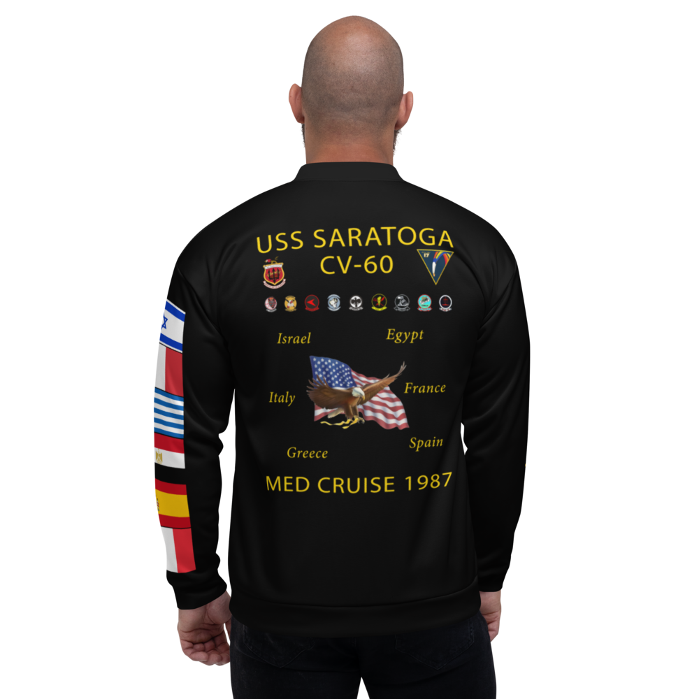 USS Saratoga (CV-60) 1987 FP Cruise Jacket - Black