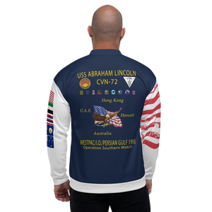 USS Abraham Lincoln (CVN-72) 1993 FP Cruise Jacket - All American