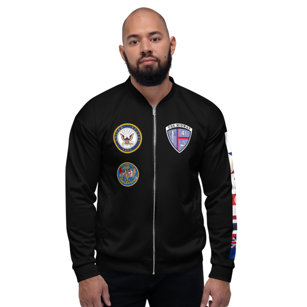 USS Midway (CV-41) 1984-85 FP Cruise Jacket - Black