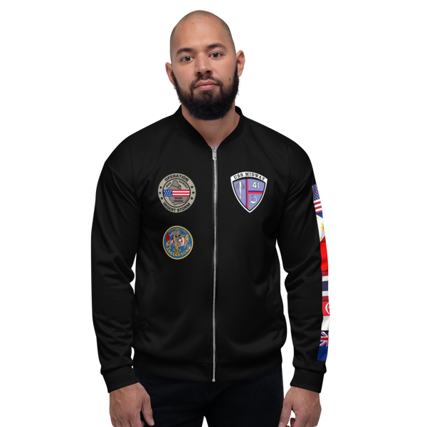 USS Midway (CV-41) 1990-91 FP Cruise Jacket - Black
