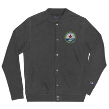 Load image into Gallery viewer, USS George H.W. Bush (CVN-77) Embroidered Champion Bomber Jacket - Ship&#39;s Crest