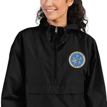 Load image into Gallery viewer, USS Nimitz (CVN-68) Embroidered Champion Packable Jacket - Ship&#39;s Crest