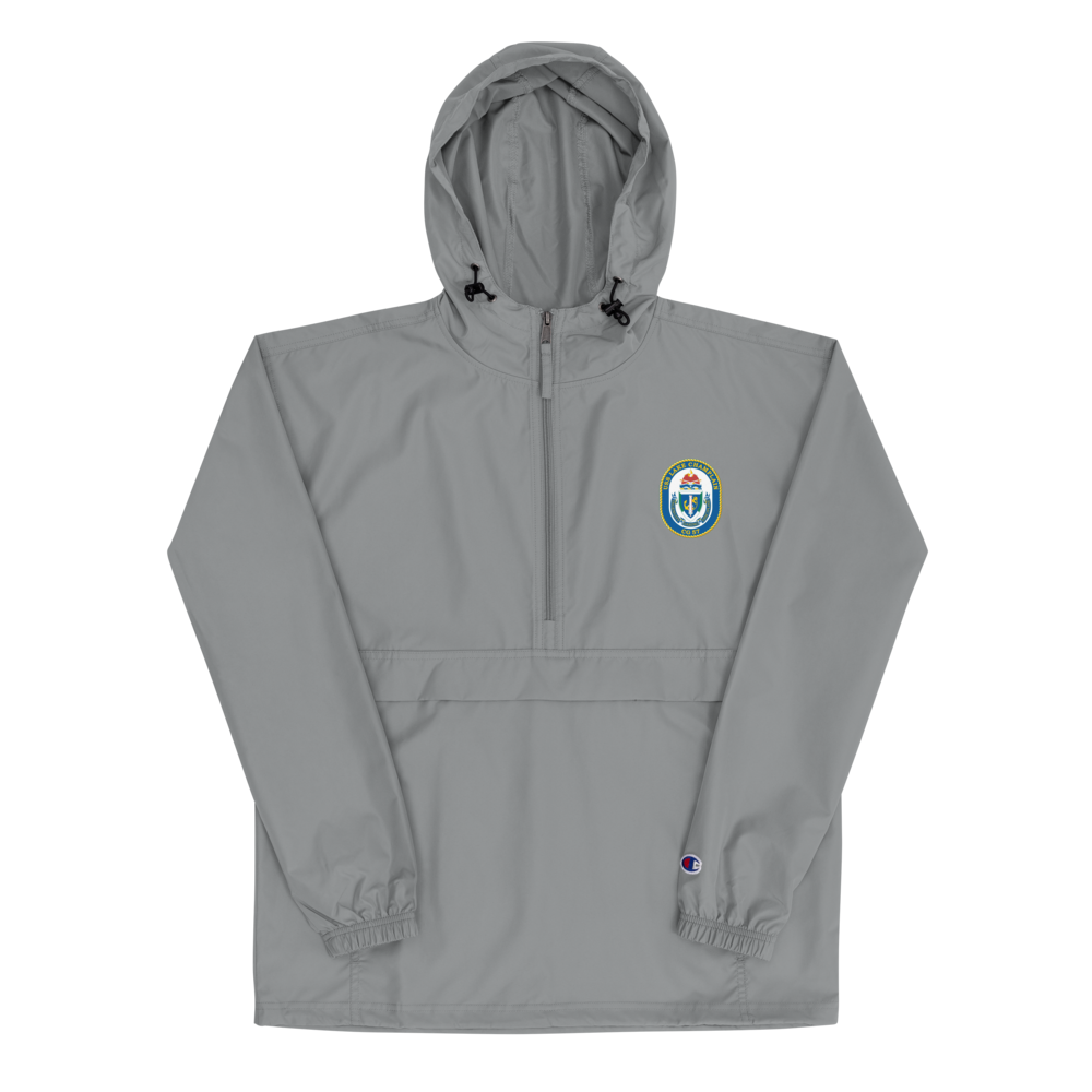 USS Lake Champlain (CG-57) Embroidered Champion Packable Jacket