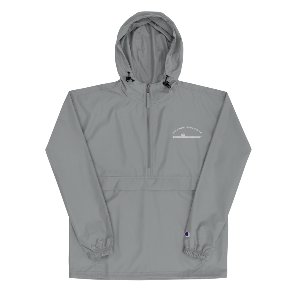 USS Constellation (CVA-64) Embroidered Champion Packable Jacket