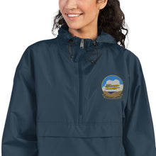 Load image into Gallery viewer, USS Kitty Hawk (CVA-63) Embroidered Champion Packable Jacket - Ship&#39;s Crest