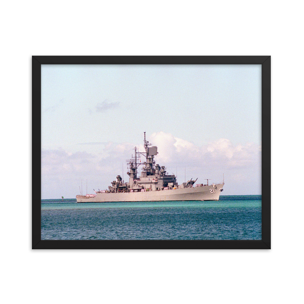 USS Gridley (CG-21) Framed Poster - Starboard (1)