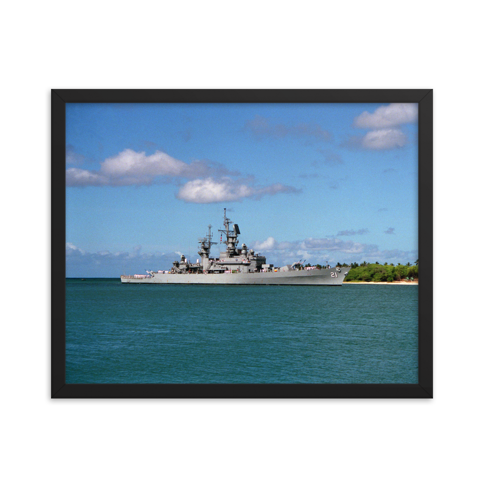 USS Gridley (CG-21) Framed Poster - Starboard (4)