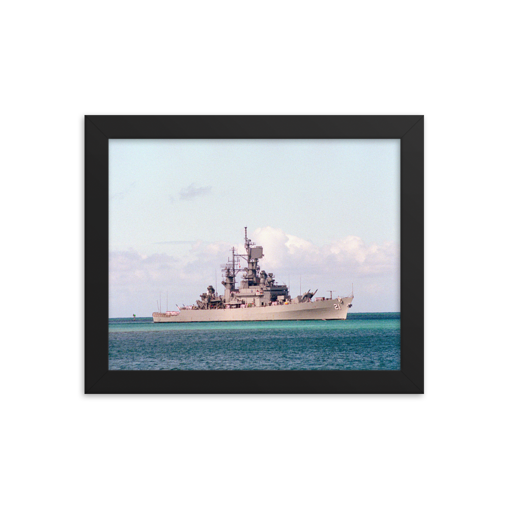USS Gridley (CG-21) Framed Poster - Starboard (1)