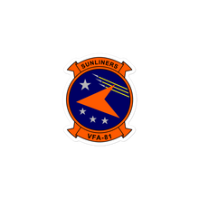 Load image into Gallery viewer, VFA-81 Sunliners Squadron Crest Vinyl Sticker