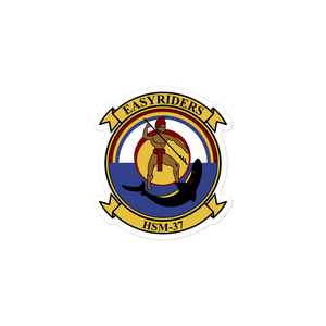 HSM-37 Easy Riders Squadron Crest Vinyl Sticker