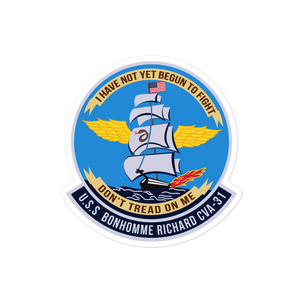 USS Bonhomme Richard (CVA-31) Ship's Crest Vinyl Sticker