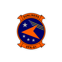Load image into Gallery viewer, VFA-81 Sunliners Squadron Crest Vinyl Sticker