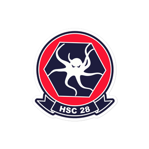 HSC-28 Dragon Whales Squadron Crest Sticker