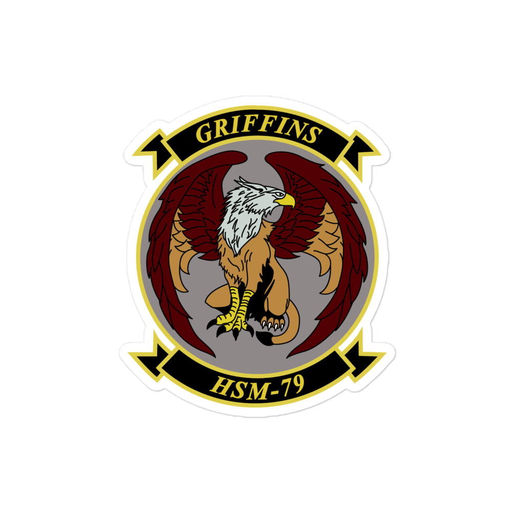 HSM-79 Griffins Squadron Crest Vinyl Sticker
