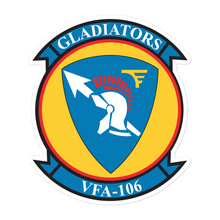 Load image into Gallery viewer, VFA-106 Gladiators Squadron Crest Vinyl Sticker