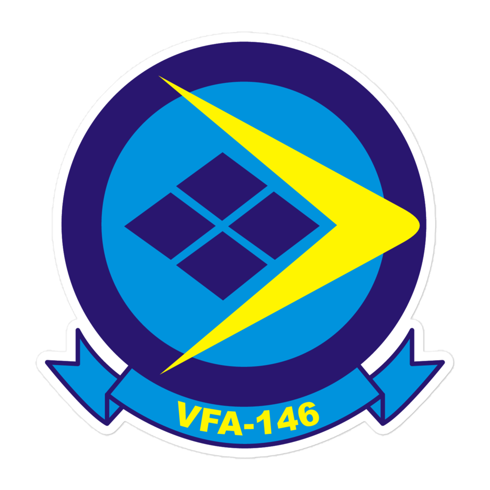 VFA-146 Blue Diamonds Squadron Crest Vinyl Sticker