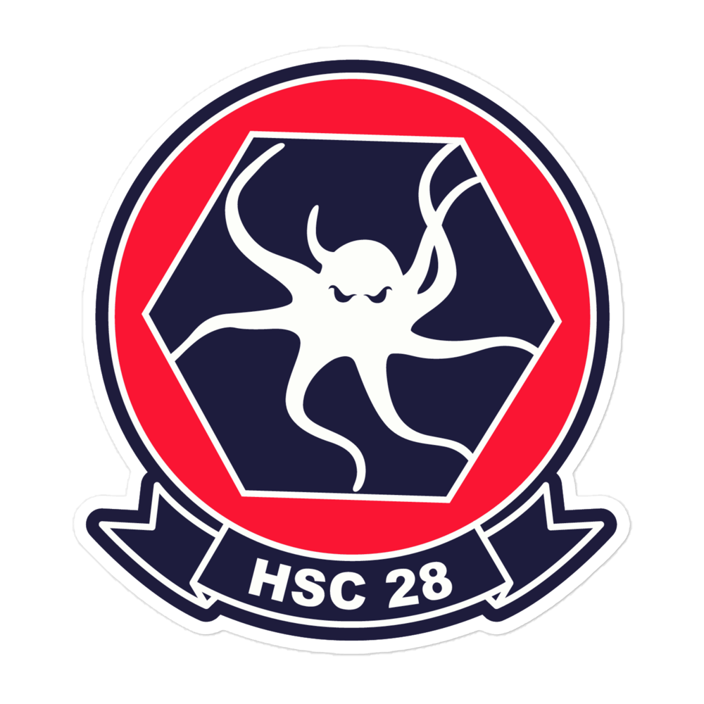 HSC-28 Dragon Whales Squadron Crest Sticker