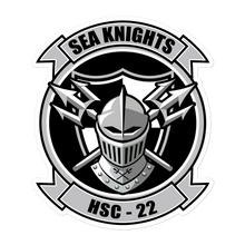 Load image into Gallery viewer, HSC-22 Sea Knights Squadron Crest Vinyl Sticker