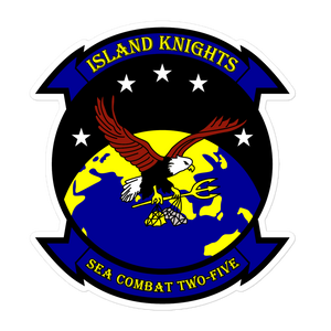 HSC-25 Island Knights Squadron Crest Vinyl Sticker
