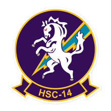 Load image into Gallery viewer, HSC-14 Chargers Squadron Crest Vinyl Sticker