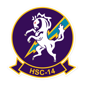 HSC-14 Chargers Squadron Crest Vinyl Sticker