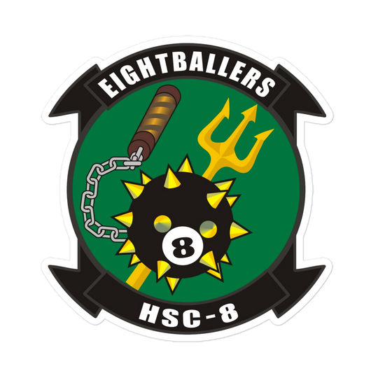 HSC-8 Eightballers Squadron Crest Vinyl Decal