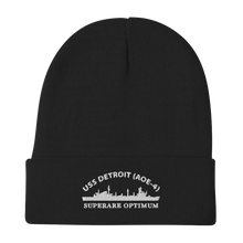 Load image into Gallery viewer, USS Detroit (AOE-4) Embroidered Beanie with Ship&#39;s Motto