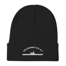 Load image into Gallery viewer, USS Midway (CV-41) Embroidered Beanie