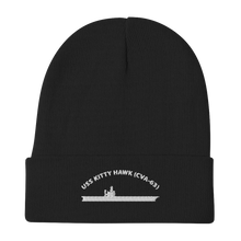 Load image into Gallery viewer, USS Kitty Hawk (CVA-63) Embroidered Beanie