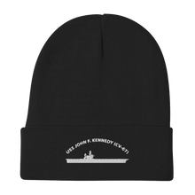 Load image into Gallery viewer, USS John F. Kennedy (CV-67) Embroidered Beanie