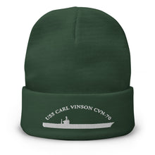Load image into Gallery viewer, USS Carl Vinson (CVN-70) Embroidered Beanie